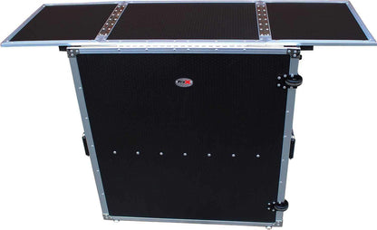 ProX XS-DJSTN Fold Away DJ Desk Facade with Wheels - PSSL ProSound and Stage Lighting