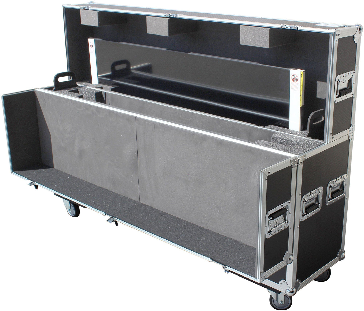 ProX XS-LCD5570WX2 Dual 55-70-Inch Universal TV Case with 4x4-Inch Casters - PSSL ProSound and Stage Lighting