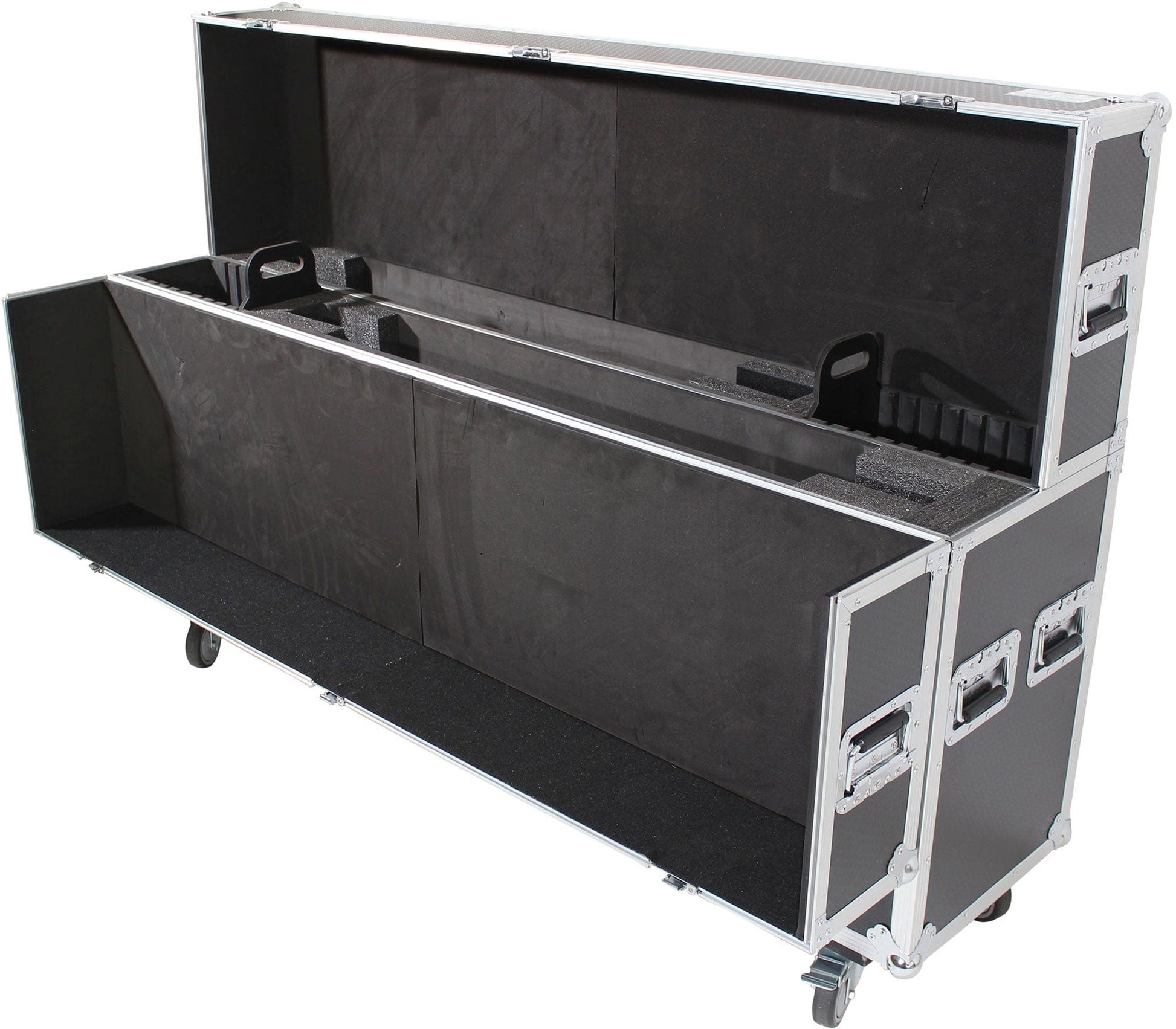 ProX XS-LCD5570WX2 Dual 55-70-Inch Universal TV Case with 4x4-Inch Casters - PSSL ProSound and Stage Lighting