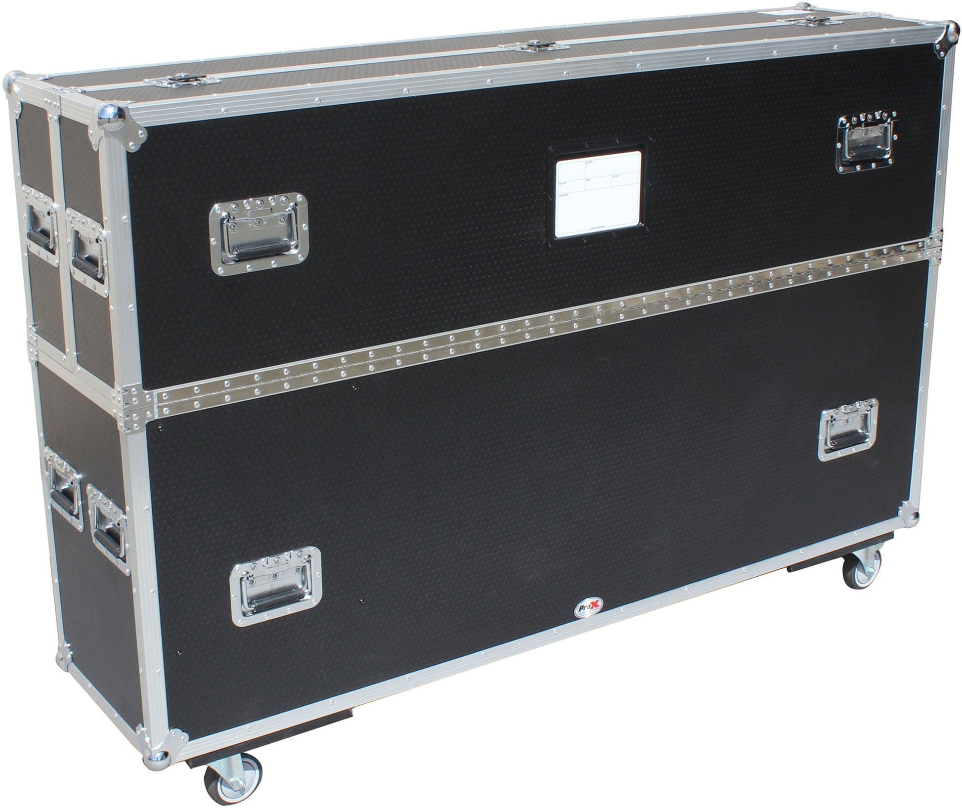 ProX XS-LCD5570WX2 Dual 55-70-Inch Universal TV Case with 4x4-Inch Casters - PSSL ProSound and Stage Lighting