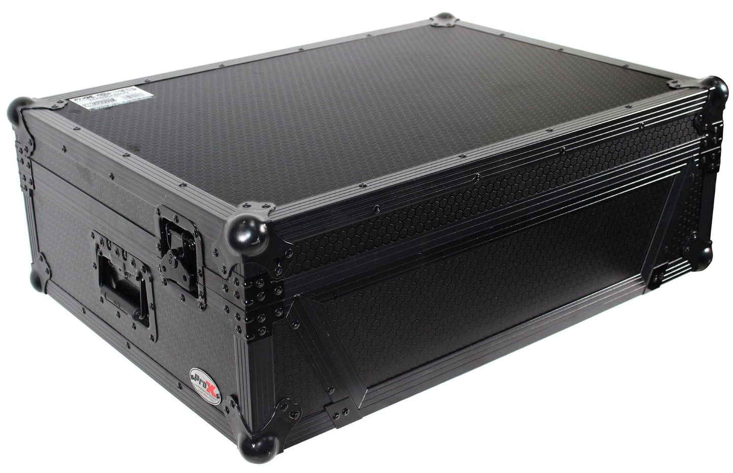 ProX XS-Prime4 WBL2U Denon Prime 4 Case w/ 2U Rack Rails & Wheels (Black on Black) - PSSL ProSound and Stage Lighting