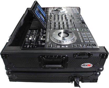 ProX XS-PRIME4WBL Black Case for Denon Prime 4 with Wheels - PSSL ProSound and Stage Lighting