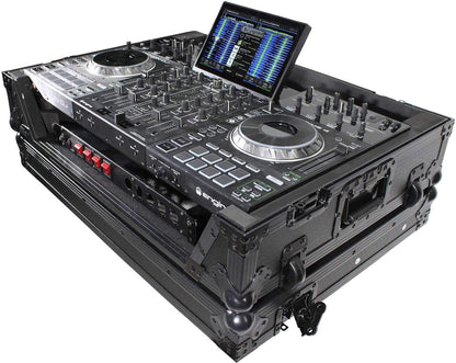 ProX XS-PRIME4WBL Black Case for Denon Prime 4 with Wheels - PSSL ProSound and Stage Lighting