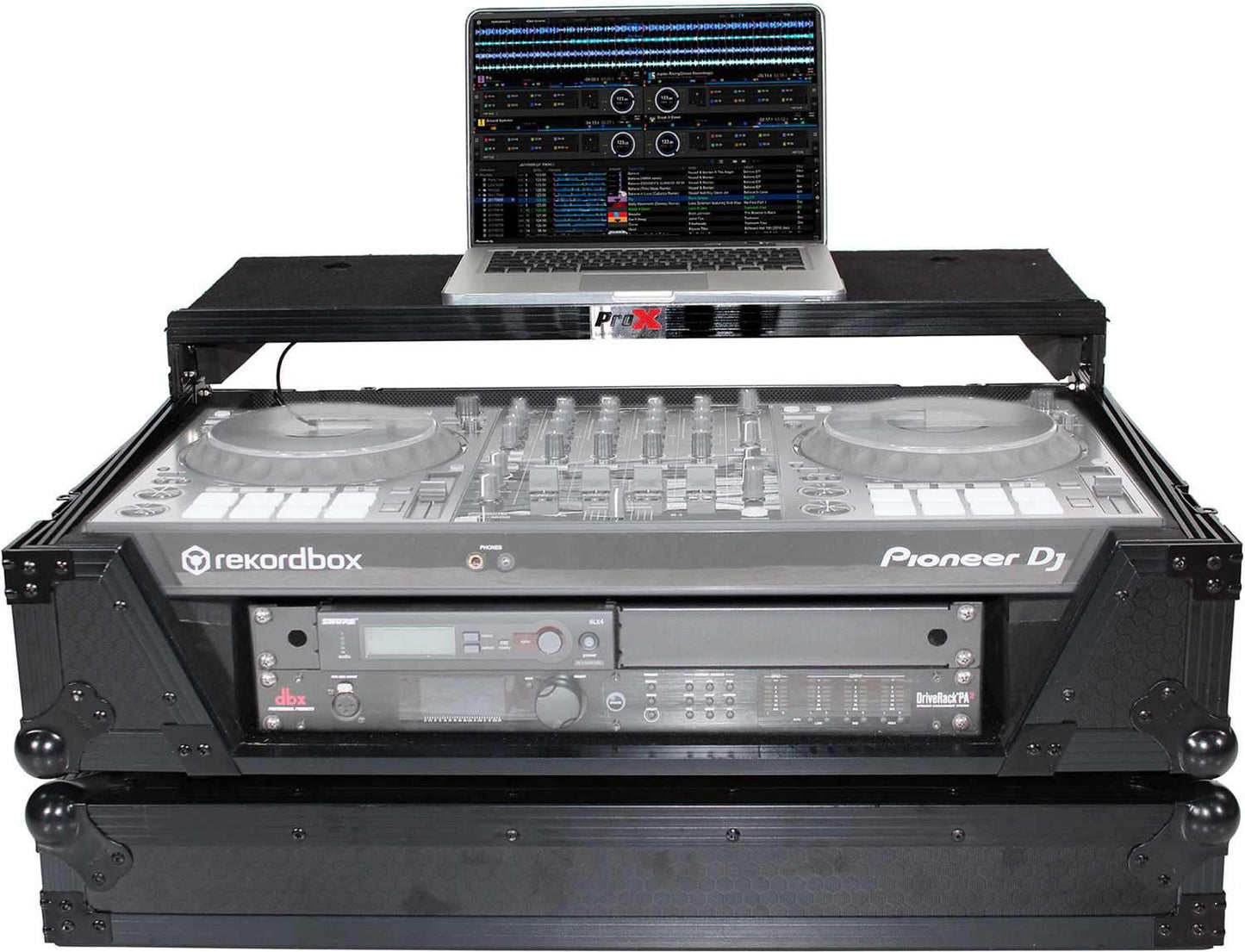 ProX XS-SX1K2UWLTBL LED DJ Controller Case with 2U Rack Space - PSSL ProSound and Stage Lighting