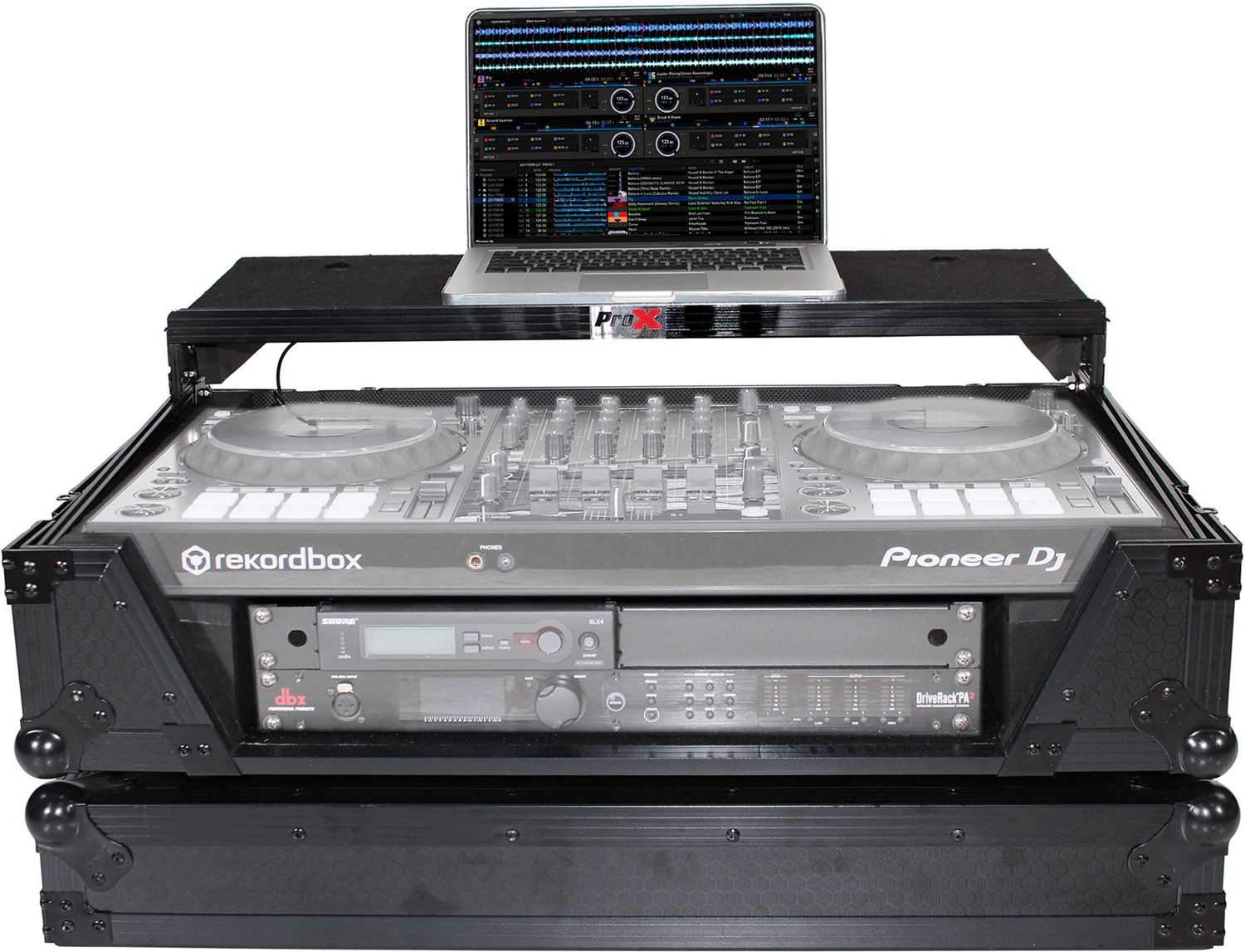 ProX XS-SX1K2UWLTBL LED DJ Controller Case with 2U Rack Space - PSSL ProSound and Stage Lighting