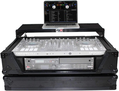 ProX XS-SX1K2UWLTBL LED DJ Controller Case with 2U Rack Space - PSSL ProSound and Stage Lighting