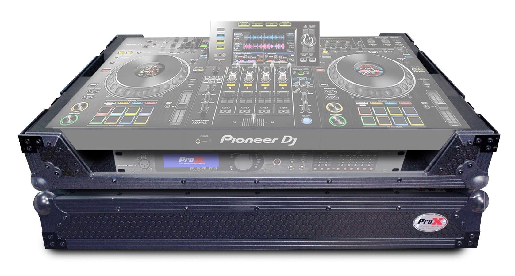 ProX XS-XDJXZ WBL Flight Case for Pioneer XDJ-XZ - Black w/ Wheels - PSSL ProSound and Stage Lighting