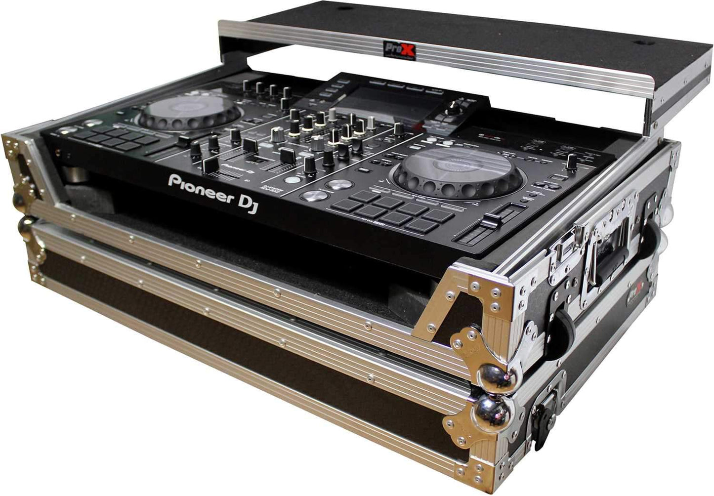 ProX XS-XDJRX2WLTBL Black Case for Pioneer XDJ-RX2 with Shelf - PSSL ProSound and Stage Lighting