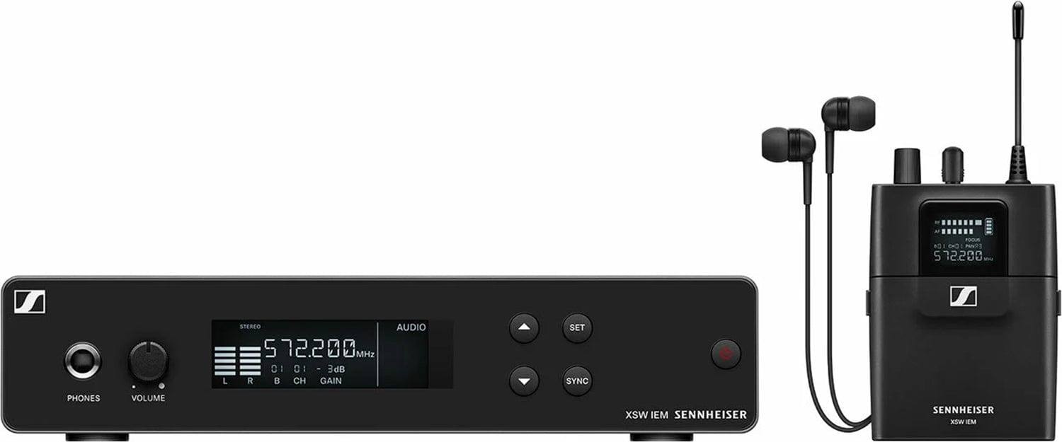 Sennheiser XSW IEM Complete Starter Set for In-Ear Monitoring (476-500 Megahertz) - PSSL ProSound and Stage Lighting