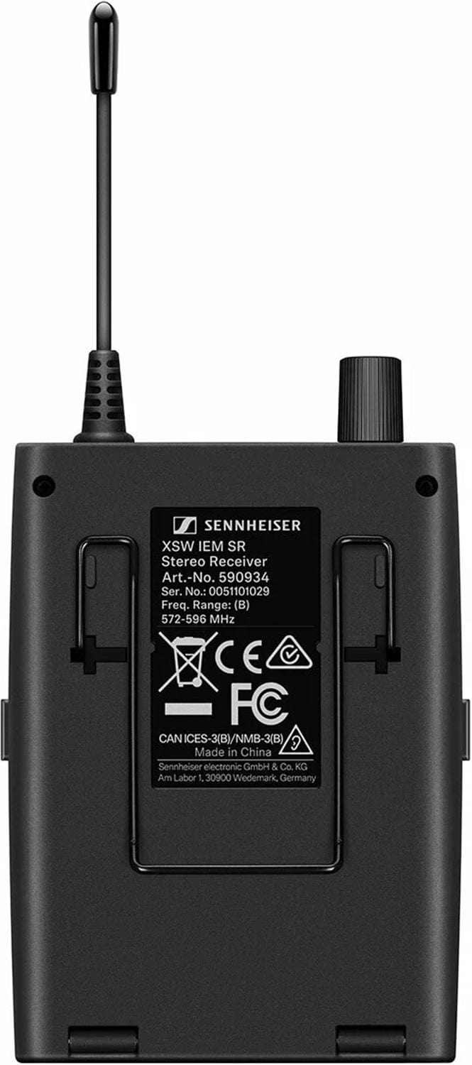 Sennheiser XSW IEM Complete Starter Set for In-Ear Monitoring (572-596 Megahertz) - PSSL ProSound and Stage Lighting