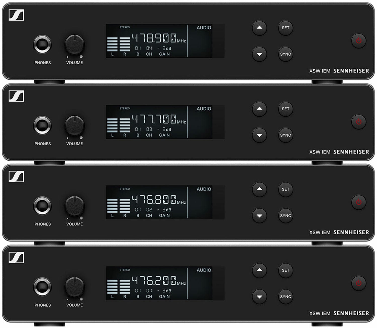 Sennheiser XSW IEM SR Half-Rack Stereo UHF Transmitter (476-500 Megahertz) - PSSL ProSound and Stage Lighting