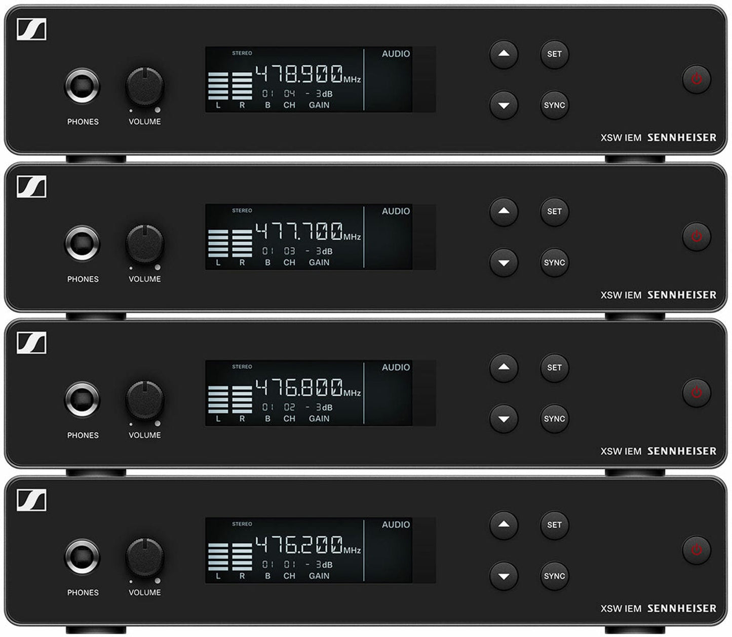 Sennheiser XSW IEM SR Half-Rack Stereo UHF Transmitter (572-596 Megahertz) - PSSL ProSound and Stage Lighting