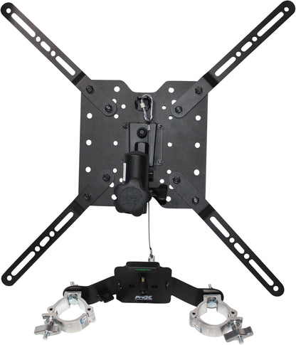 Pro-X Universal 32"-80" TV Bracket Vesa Mount for F34, F32 & 12" Bolt Truss Clamp & Speaker Stands - PSSL ProSound and Stage Lighting