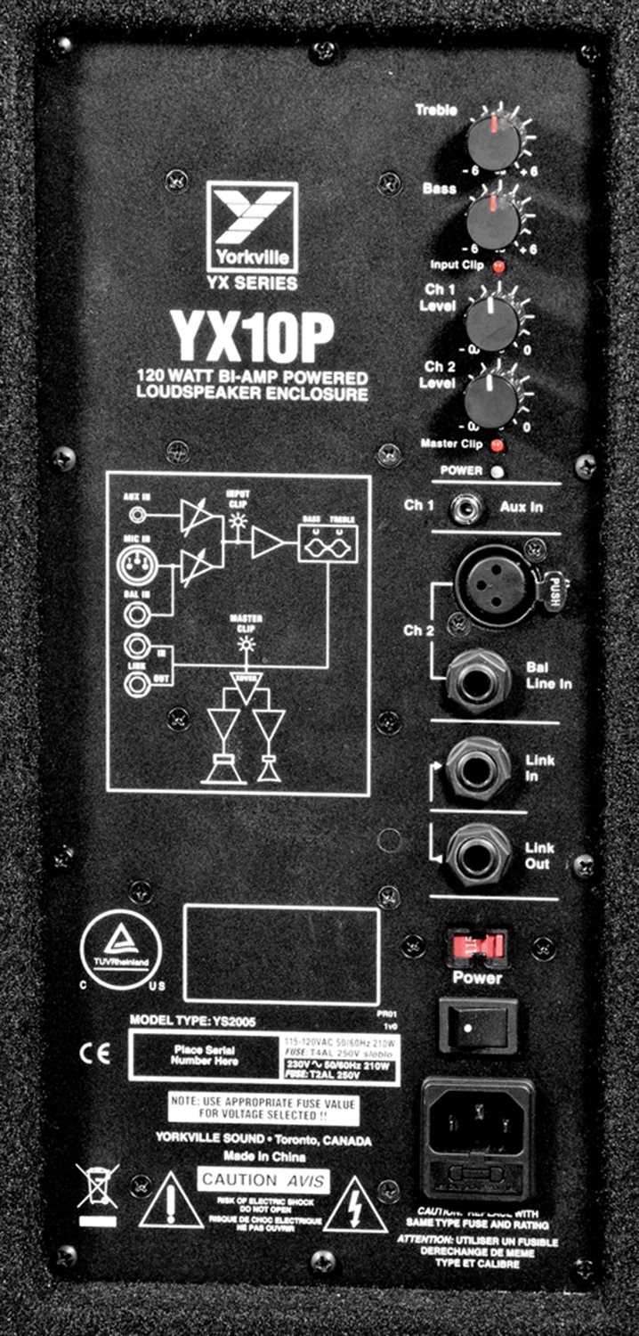 Yorkville YX10P 10-Inch Powered Speaker - PSSL ProSound and Stage Lighting