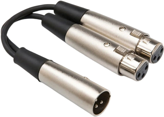 HOSA YXF-101.5 18in Dual XLR(F) to XLR(M) Y-Cable - PSSL ProSound and Stage Lighting