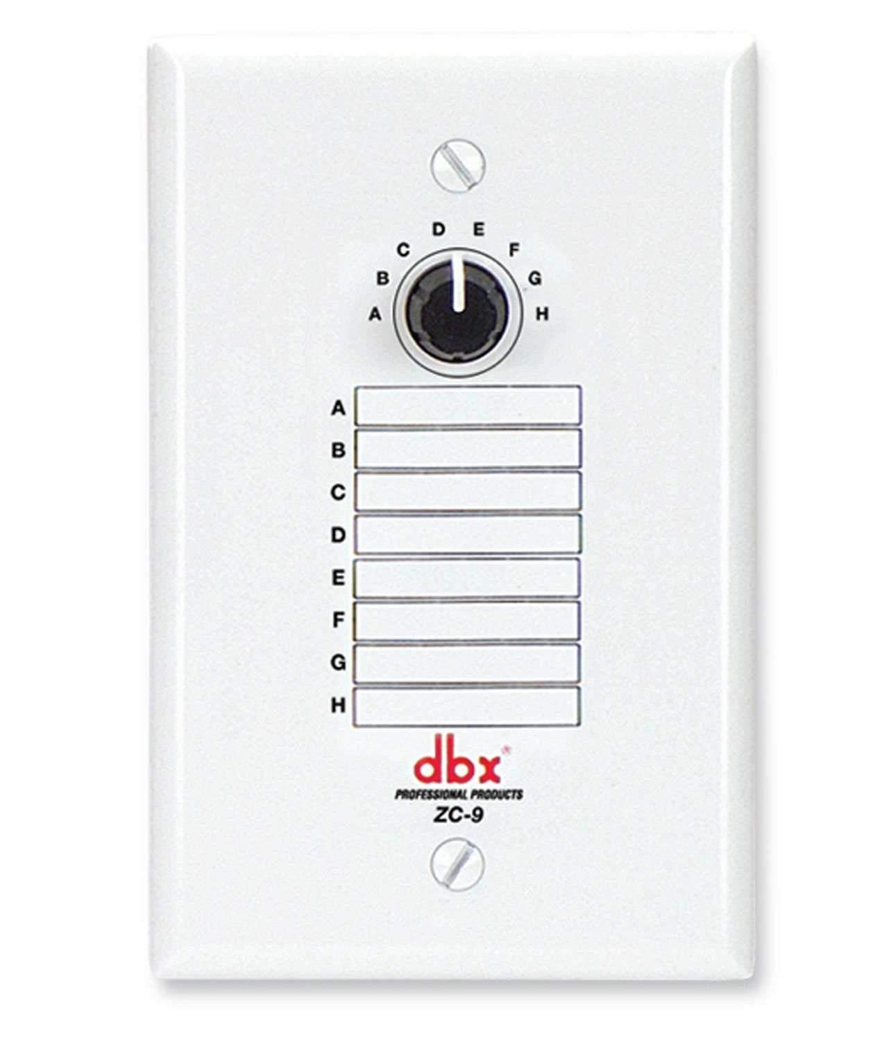 Dbx ZC-9 8 Position Zone Controller - PSSL ProSound and Stage Lighting