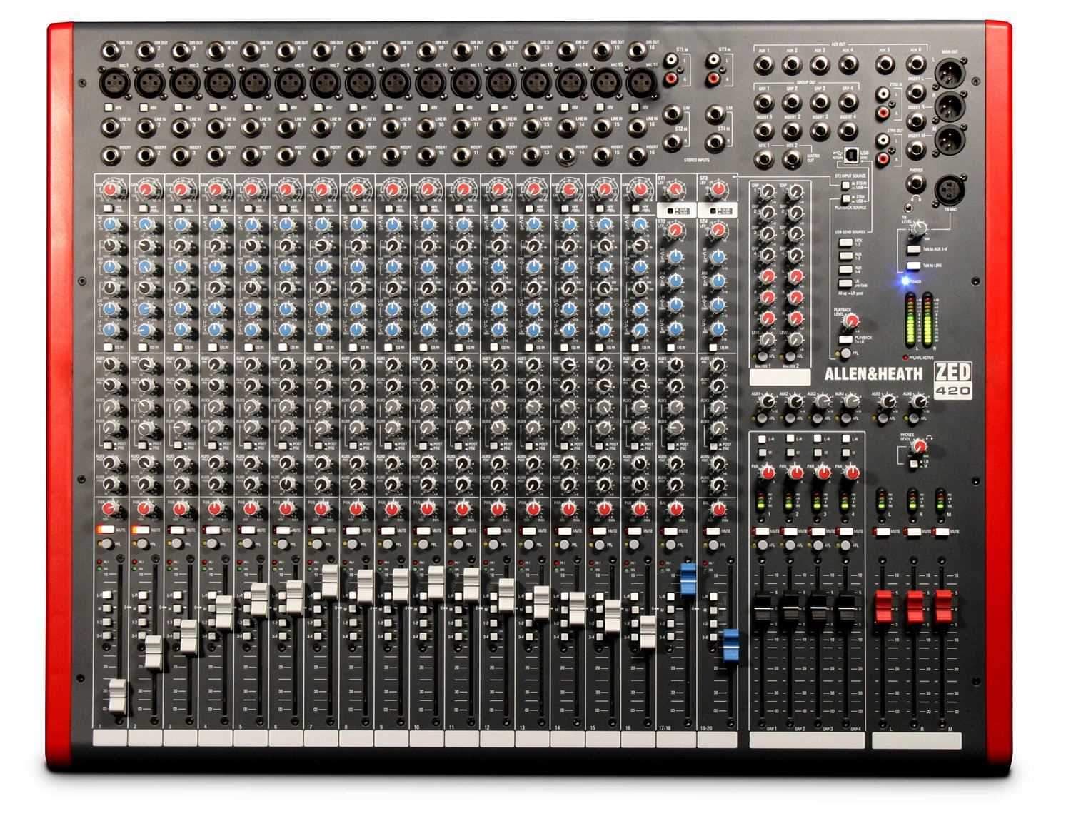 Allen & Heath Zed-420 16 Mic/line 20 Input Mixer - PSSL ProSound and Stage Lighting