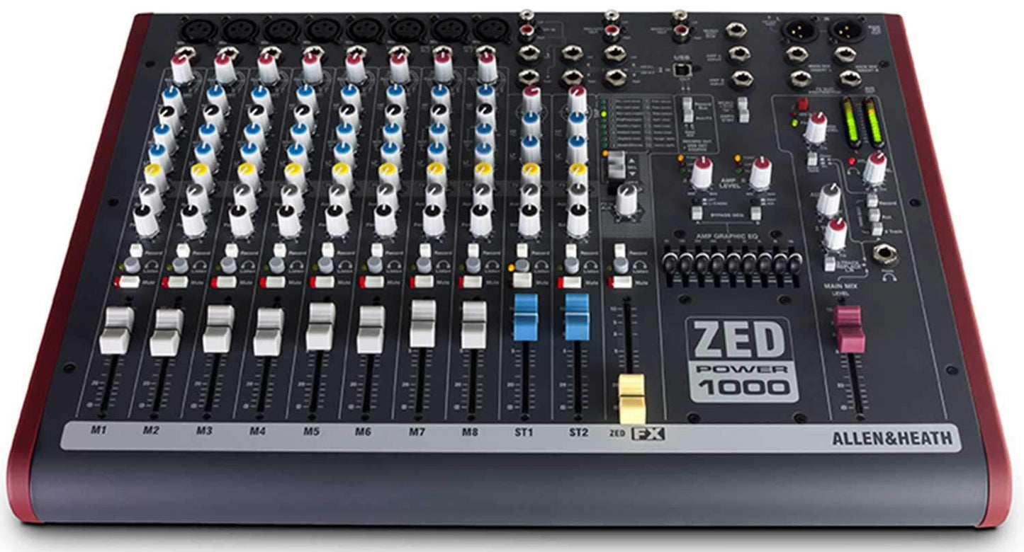 Allen & Heath Zed P1000 12-Channel Powered Mixer - PSSL ProSound and Stage Lighting