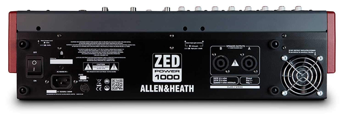 Allen & Heath Zed P1000 12-Channel Powered Mixer - PSSL ProSound and Stage Lighting