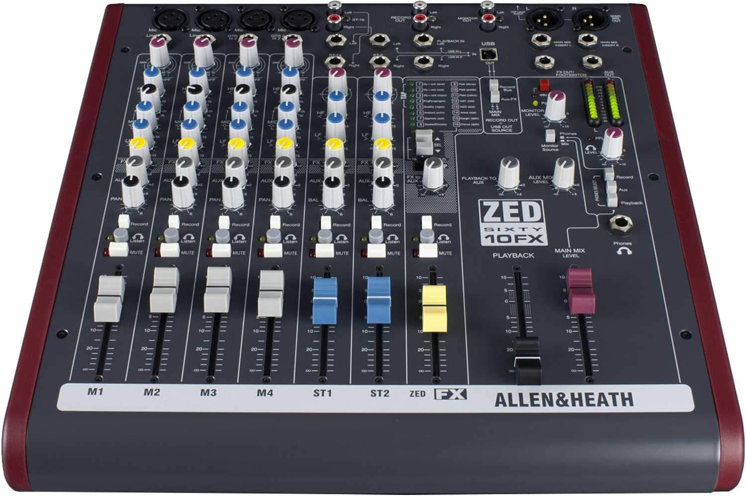 Allen & Heath ZED60-10FX PA Mixer with 60mm Faders – Solotech