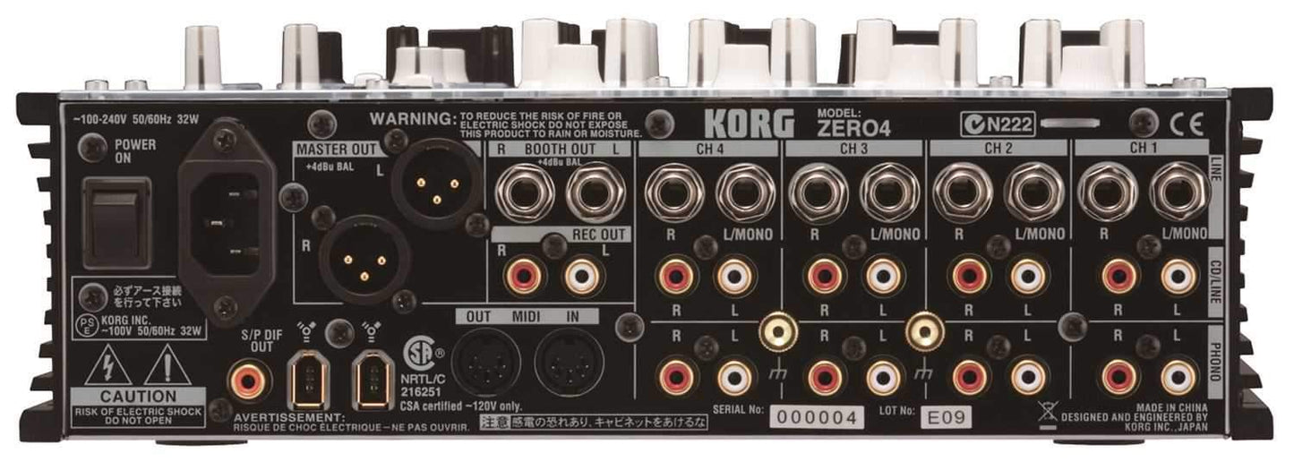 Korg Zero-4 Live CONTROL 4-Ch Mixer With Firewire - PSSL ProSound and Stage Lighting