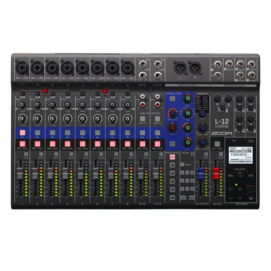 Zoom LiveTrak L-12 Live Digital Mixer & Recorder - PSSL ProSound and Stage Lighting