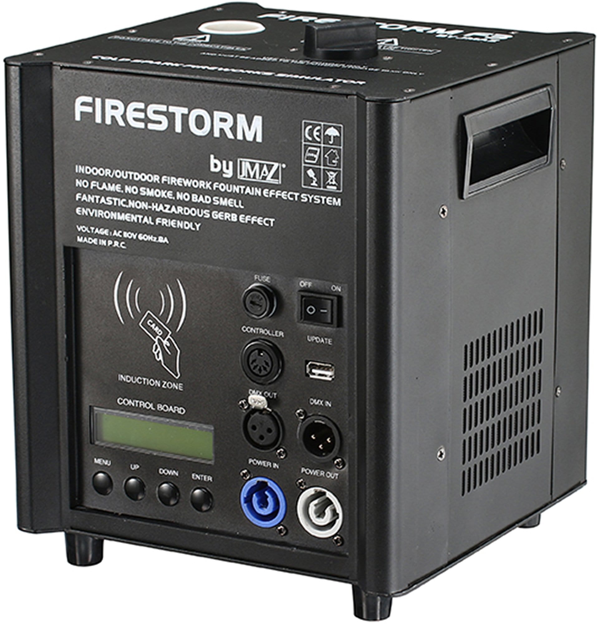 JMAZ Firestorm F3 (Black) 500W Cold Spark Machine - ProSound and Stage Lighting