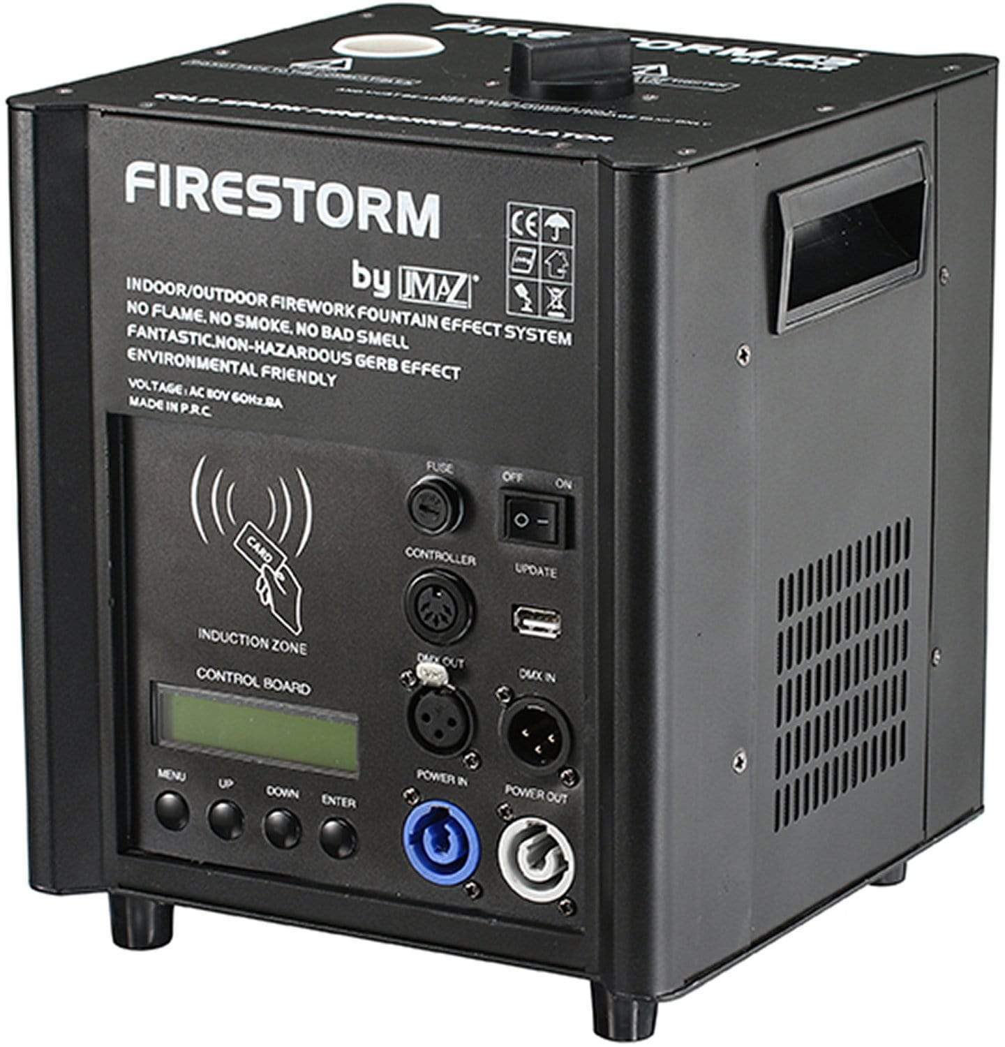 JMAZ Firestorm F3 (Black) Cold Spark 4 Pack w/ Case - ProSound and Stage Lighting