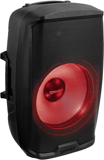 Gemini AS-2115BT-LT-PK 15-Inch Powered Speaker System - ProSound and Stage Lighting