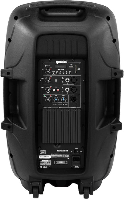 Gemini AS-2115BT-LT-PK 15-Inch Powered Speaker System - ProSound and Stage Lighting