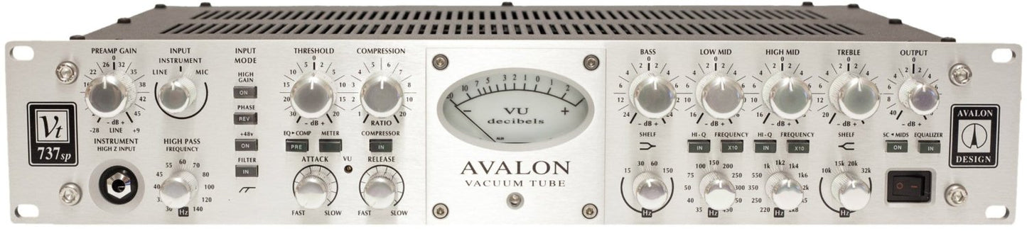 Avalon VT-737sp 1-Channel Tube Mic Pre Amp Channel Strip - PSSL ProSound and Stage Lighting