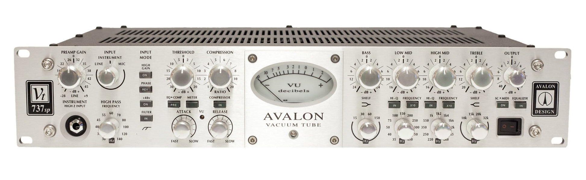 Avalon VT-737sp 1-Channel Tube Mic Pre Amp Channel Strip - PSSL ProSound and Stage Lighting