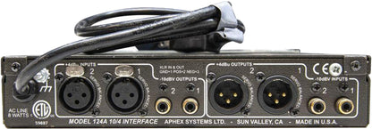 Aphex Model 124A 2-Channel Audio Level Interface - Solotech