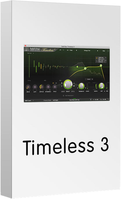 Fabfilter Timeless 3 Ultra-Flexible Tape Delay Plugin - Solotech