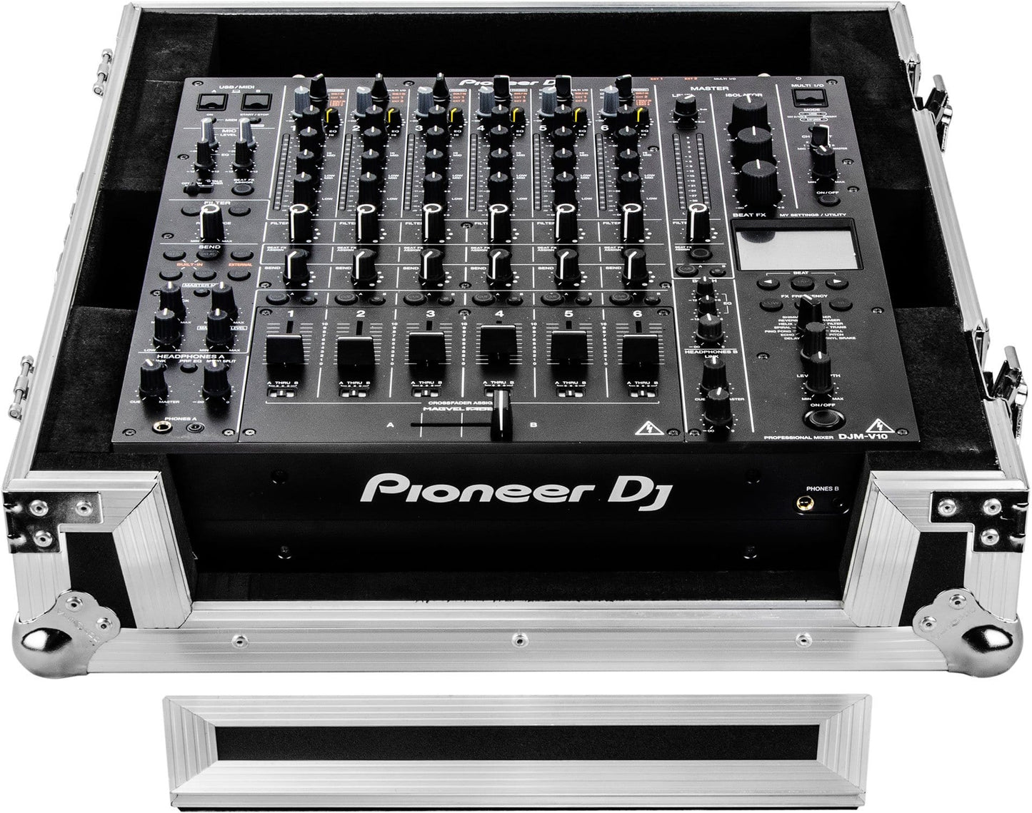 Odyssey FDJMV10 Mixer Flight Case for Pioneer DJM-V10 - PSSL ProSound and Stage Lighting