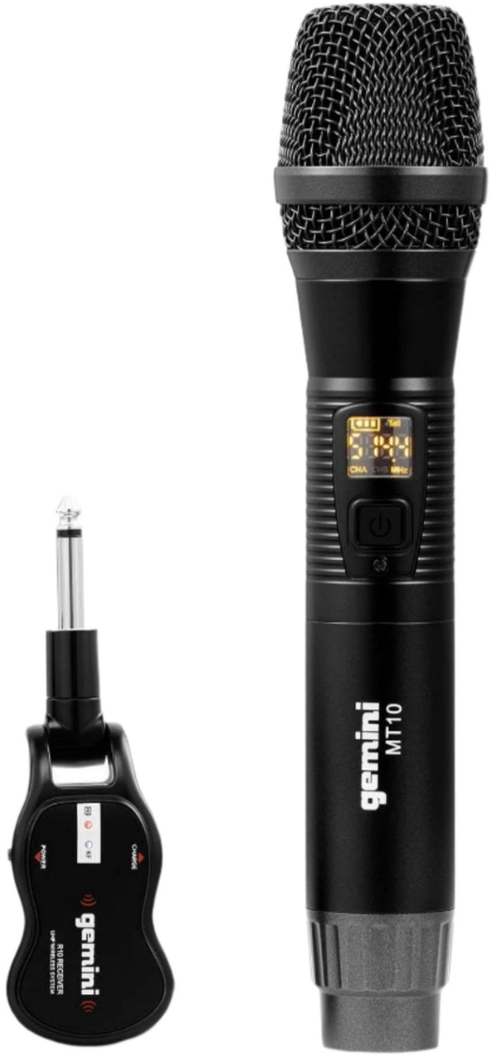 Gemini GMU-M100 UHF Handheld Wireless Mic System - ProSound and Stage Lighting