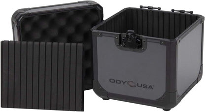 Odyssey K7060BLG Gray Record Case Holds 60 7-Inch Vinyl Records - ProSound and Stage Lighting