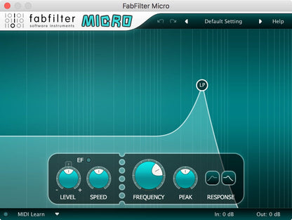 Fabfilter Micro Ultimate Lightweight Filter Plug - Solotech