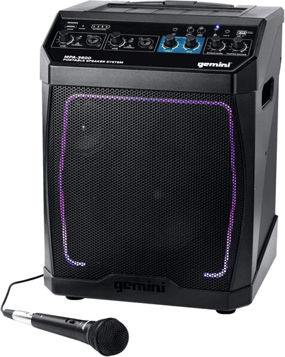 Gemini MPA-3600 Rechargeable Bluetooth PA System - ProSound and Stage Lighting