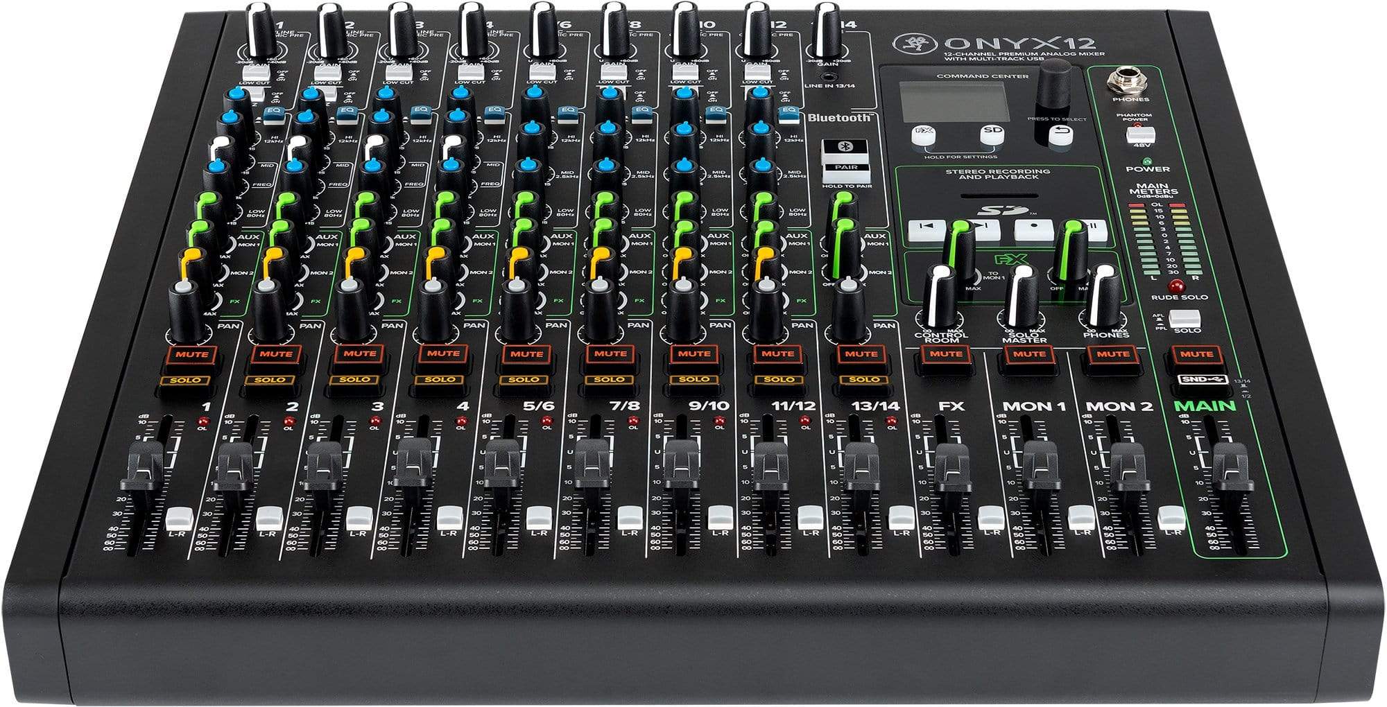 Mackie Onyx12 12-Channel Analog Mixer with Multi-Track USB – Solotech