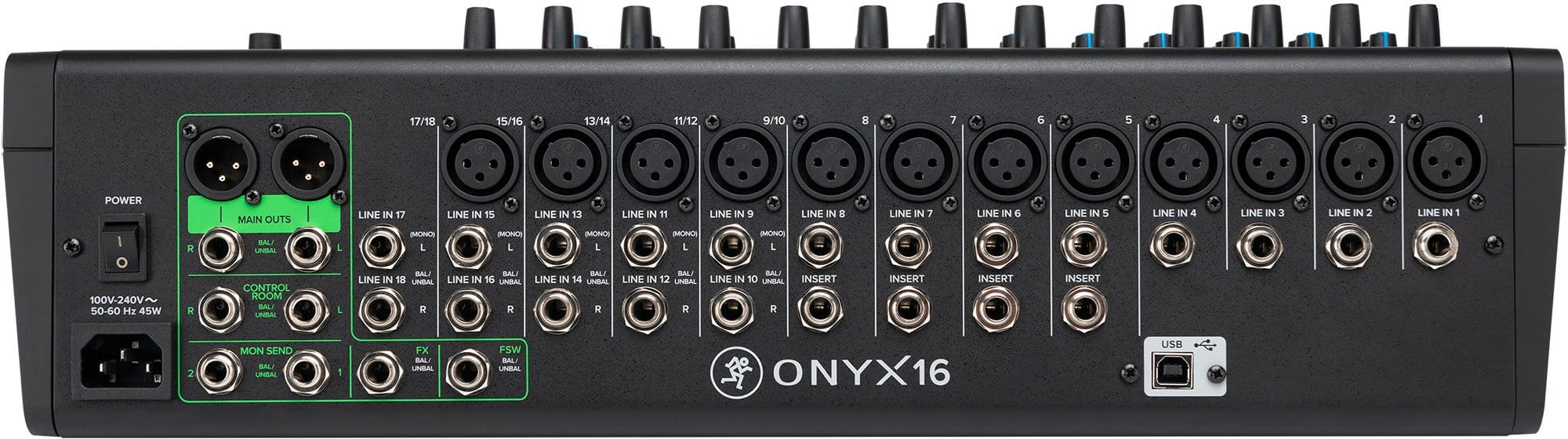 Mackie Onyx16 16-Channel Analog Mixer w/ Multi-Track USB