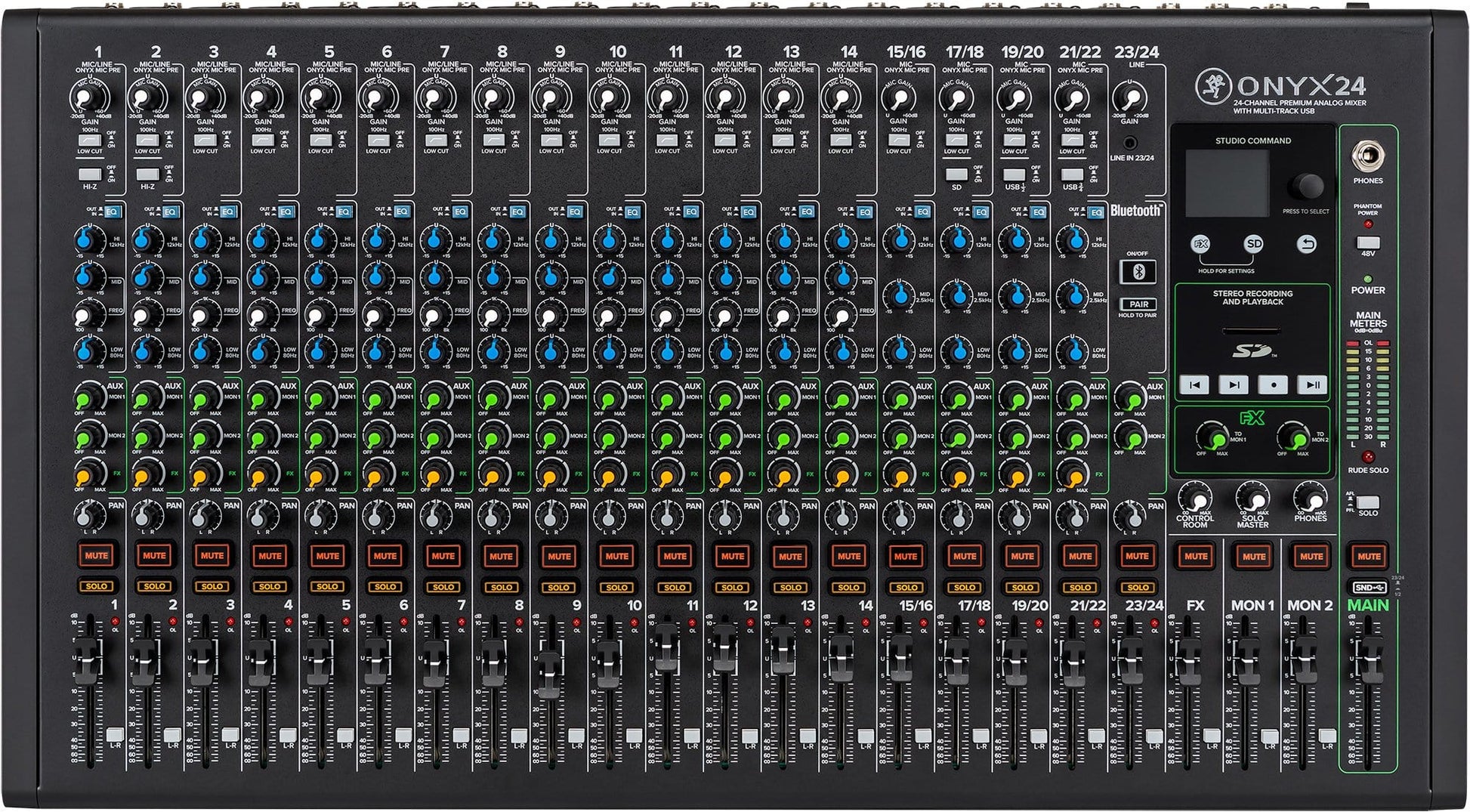 Mackie Onyx24 24-Ch Analog Mixer w Multi-Track USB - ProSound and Stage Lighting