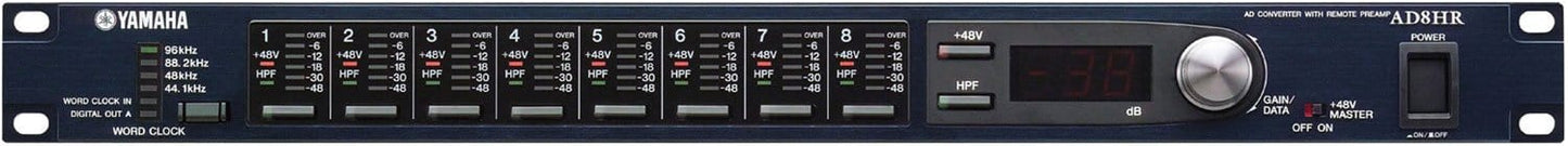 Yamaha AD8HR 8-Ch Mic Preamp & Digital Converter - Solotech
