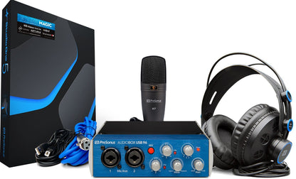 PreSonus AudioBox Studio 25th Ultimate Bundle - ProSound and Stage Lighting