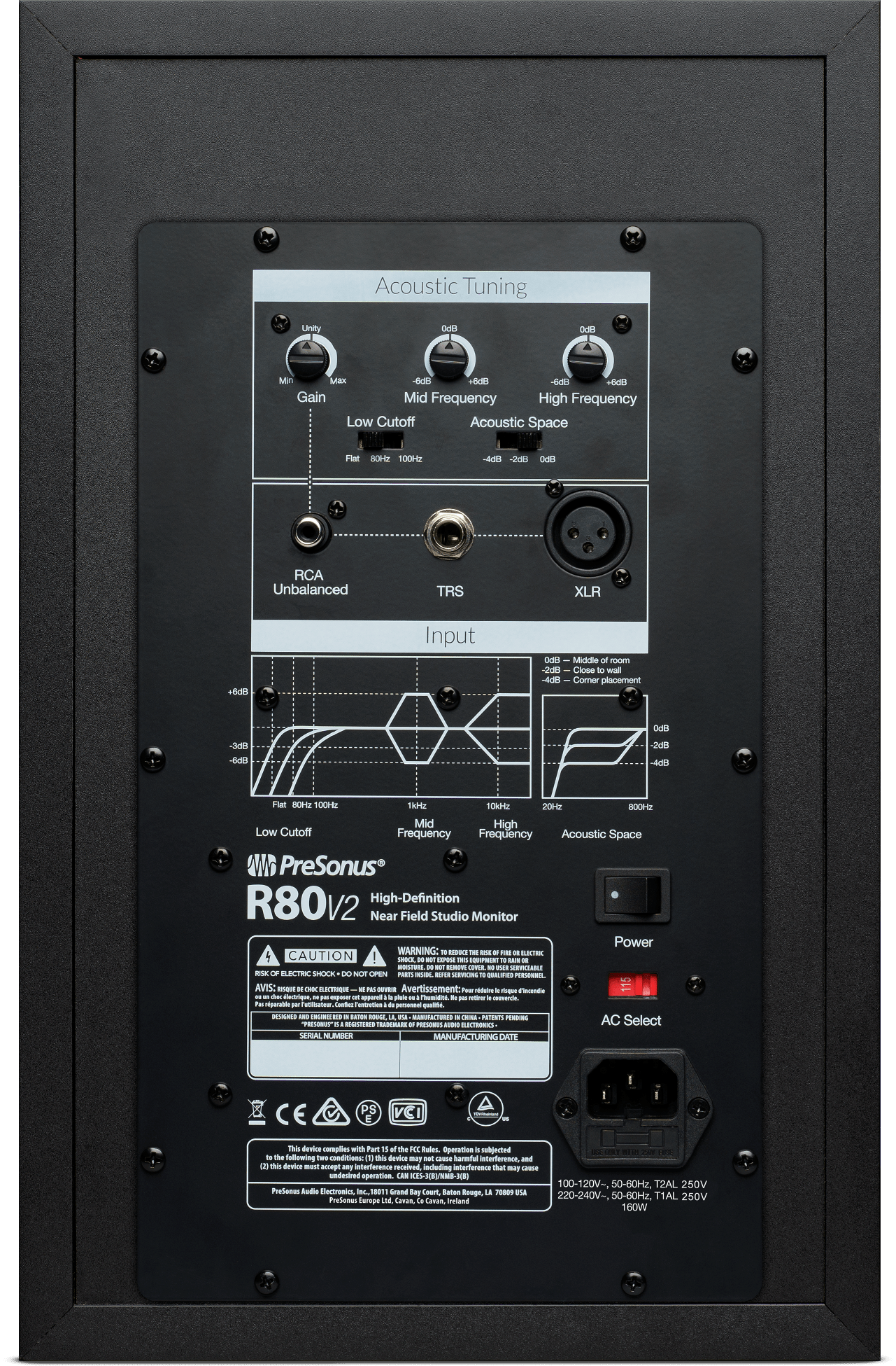 PreSonus R80 MKII 8-in AMT Powered Studio Monitor - PSSL ProSound and Stage Lighting