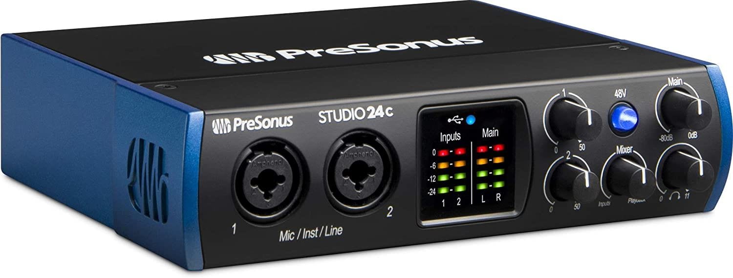 PreSonus Studio 24C 2x2 USB-C Audio Interface - PSSL ProSound and Stage Lighting