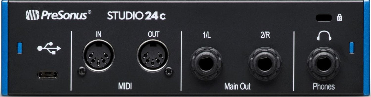 PreSonus Studio 24C 2x2 USB-C Audio Interface - PSSL ProSound and Stage Lighting