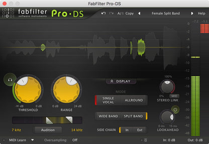 Fabfilter Pro-Ds Intelligent & Transparent De-Esse - ProSound and Stage Lighting