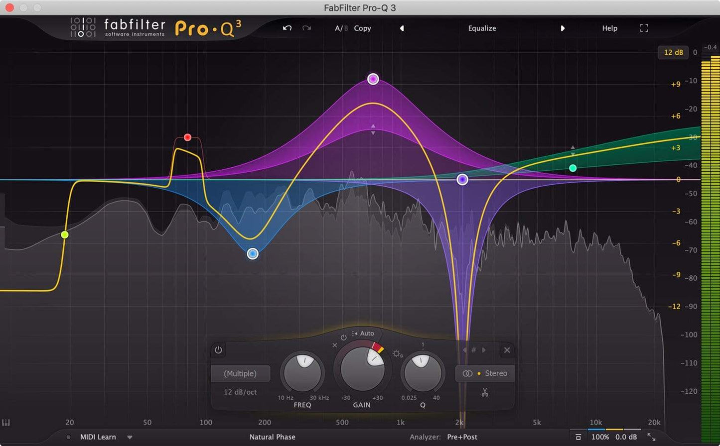 Fabfilter Pro-Q 3 24 Band Professional EQ - Solotech