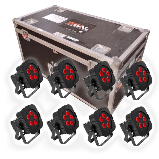 ADJ American DJ WiFLY Par QA5 RGBA Battery-Powered Wireless Par Light 8-Pack with Case - PSSL ProSound and Stage Lighting
